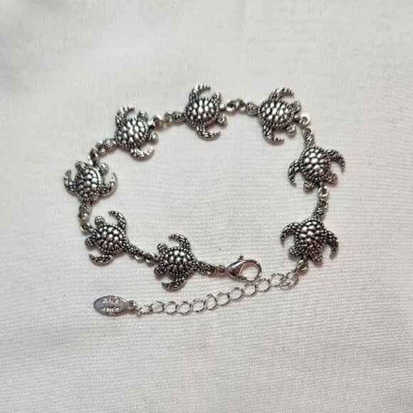 Jewelry - Turtle link bracelet silver-tone